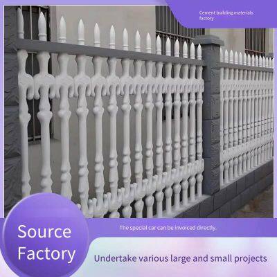 Prefabricated Cement Vase Railings, Courtyard and Factory Area Guardrails, Customized Concrete Roman Column Fences, Jinjian Artistic Walls photo-3