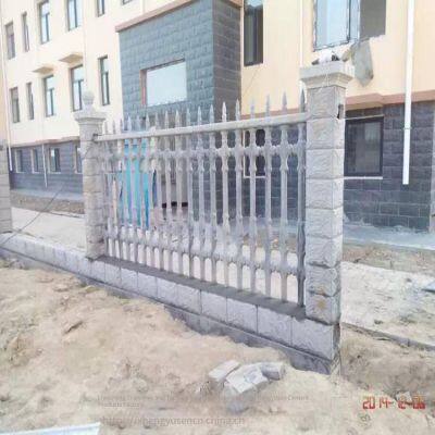 Cement and Wrought Iron Guardrails, River Fences, Factory of Spliced Wrought Iron and Cement Wall Railings photo-3