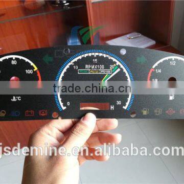 plastic printing for Instrument plate display