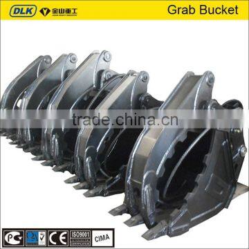 PC200 PC210 PC220 Hydraulic Fixed Bucket Grapple,excavator attachment grab,bucket grabble