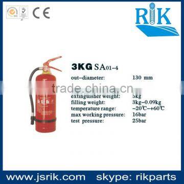 Brand since 1989!china leading safety manufacturer RIK top selling 3KG 130mm powder fire extinguisher