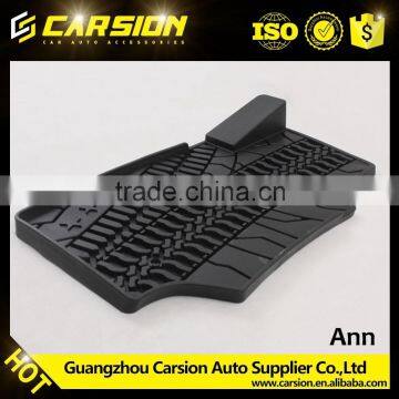 Rubber car mats for driver's seat with rest place For Jeep Wrangler JK 2007+ off road parts accessories