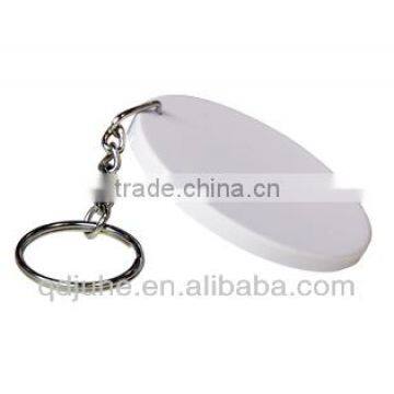 Sublimation plastic round keyring