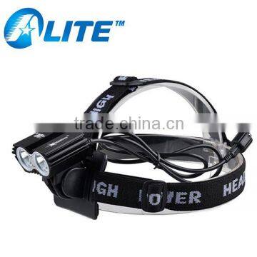Adjustable Head Recharge Aluminum LED Bicycle Headlight