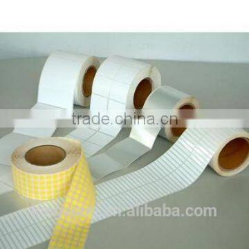 paper material blank white self adhesive label roll