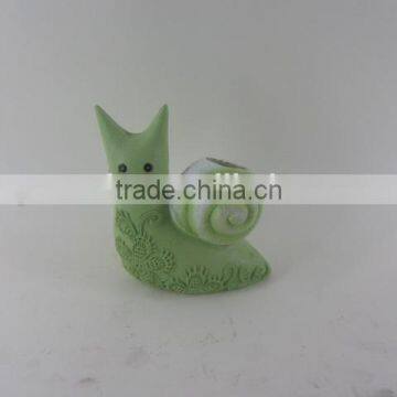 "Pinsun"vase With Snail Animal Style Ceramic Vase,pottery Vase