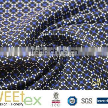 Spring wholesale women dress silky 100%Polyester ITY CDC print fabric