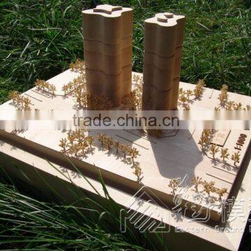 miniature architectural wooden model making