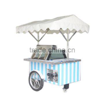 ice cream cart street & beach ice cream sorbet cart /gelato sorbet display cart