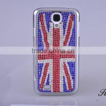 Flag of the United Kingdom design for Samsung S4 Rhinestone phone case