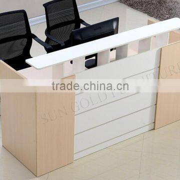 Black Wooden Used Reception Counters Modern Front Desk Design (SZ-RTB006-2) photo-3