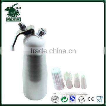Brushed Stainless Steel Whip Coffee Dessert Fresh Cream Butter Dispenser Whipper Foam Maker