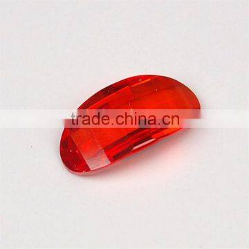 Cheap Hot Sale Jewelry Accessories Red Colored CZ Stone