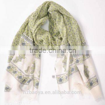 High quality print scarf for spring