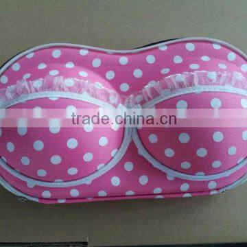 Fashion and Protective Polka Dot EVA Bra Case