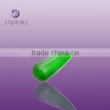 hot selling factory synthetic green pear china glass stone