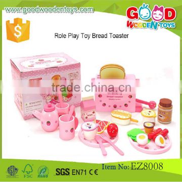 2015 new item wooden pretend play toys wooden food toys kitchen food toys