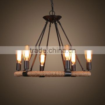 China zhongshan industry pendant light with rope