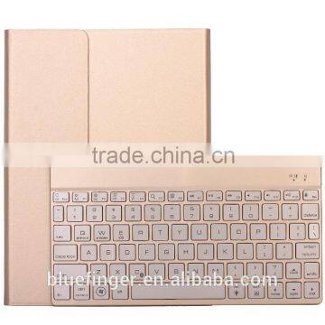Universal backlit Bluetooth keyboard case for iPad Air2 with backlit keys,folio leather case with wireless Bluetooth keyboard