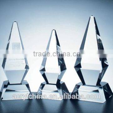 custom new design clear acrylic awards and trophies