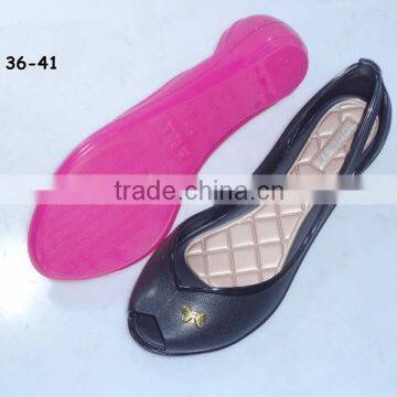 fashion ladies sandals plastic pvc material jelly footwear 2015