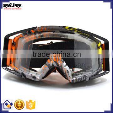 BJ-MG-020 Recommended Foam Adult Singer Clear Lens Racing Motocross Goggles