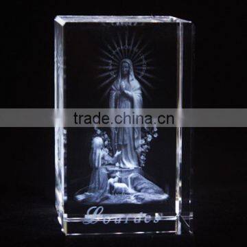 Crystal 3d lalser religious gifts