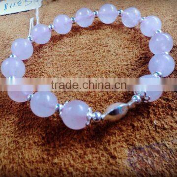 My Girl Friend Gift Lucky Precious Gemstone Bracelet Love Expressive Gift Rose Quartz Bracelet photo-5