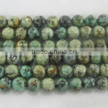 Natural gemstone Africa Turquoise round beads raw turquoise