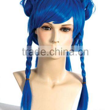 Blue Braids Anime Club Cosplay Punk Japanese Fiber WigBlue Braids Anime Club Cosplay Punk Japanese Fiber Wig W271