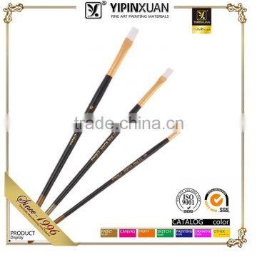 Free Sample In Stock 6 Pcs 2015 New Professional Nylon Hair Wood Handle Art Paint Brush Set