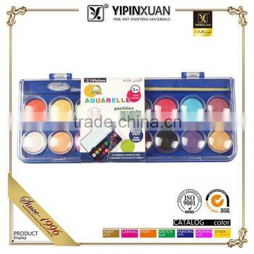 Hot Selling Free Sample 8Colors Dry Water Color Paint Set With Brush photo-3