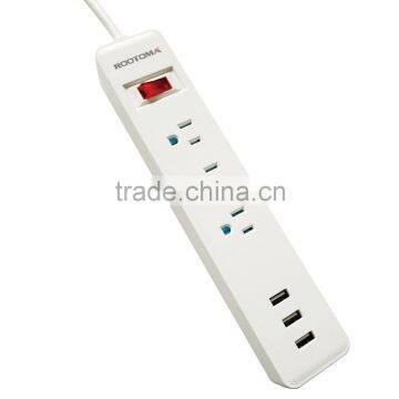 New Design US Standard Socket, Surge Protector, Usb ul Power Strip Supplier's Choice