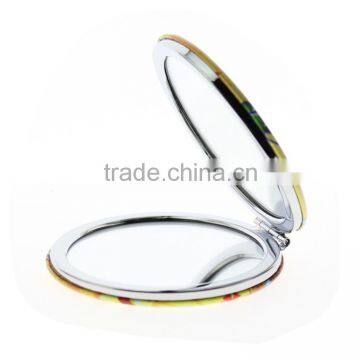 7cm Big Round Double Sided Foldable Metal Pocket Mirror With 16 Different Patterns On Cover photo-3