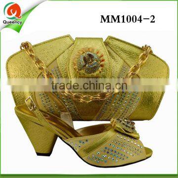 MM1004-2 Italian Shoes With Matching Bag High Quality For party wedding Italy Shoes And Bag For Eveningsize38-42