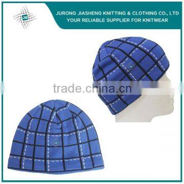 High Quality Acrylic Custom Jacquard Knitted Beanie