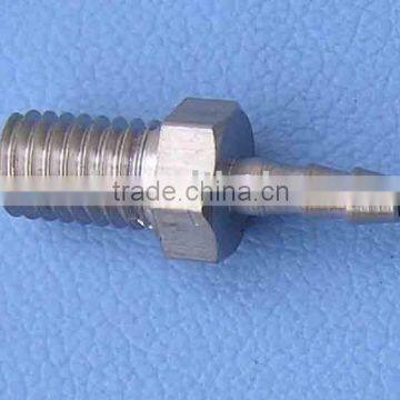 Dental unit fittings plated brass barb