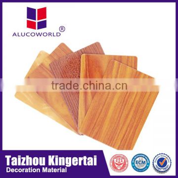 Alucoworld imitation wood wall cladding aluminum construction profiles