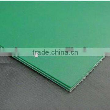 Green pvc conveyor belt for airport