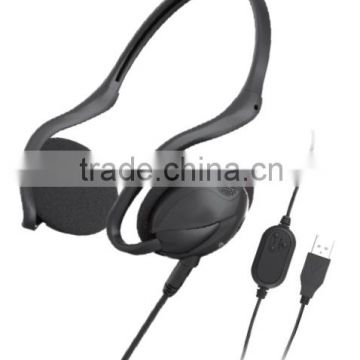 Call center USB Headphone with Detachable Microphone for PC USB2.0 website