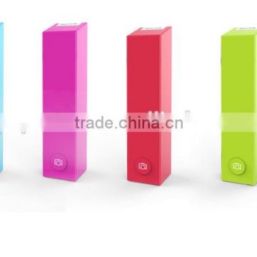 2600mAh Selfie Portable mobile power bank with phone stand