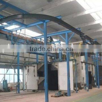 1 Continuous Working Overhead Monorail Shot Blasting Machine