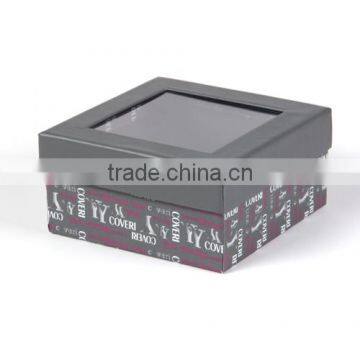 Sinicline Custom Made Paper Gift Box With Clear PVC Windows photo-3