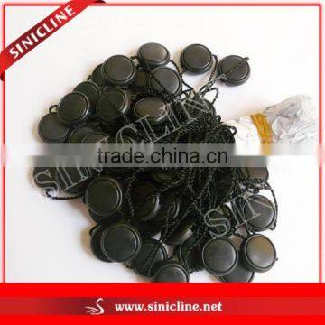 Sinicline single side slot round plastic seal use for garment