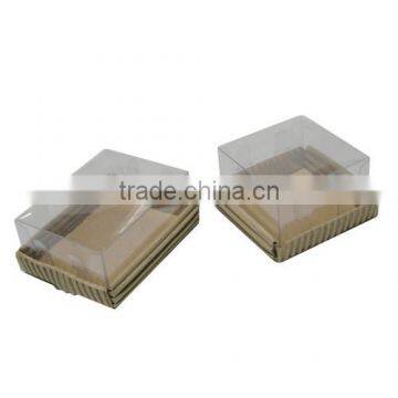 Custom made paper box with clear lid