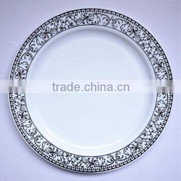 Disposable Round Plastic Plate for Wedding