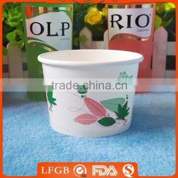 Nice design ice cream paper cup and ice cream paper bowl with lids