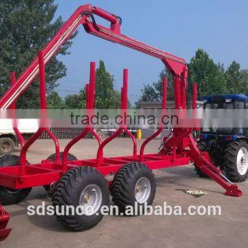 Diesel Enigne Log Trailer Crane,Timber Trailer With Crane,Tractor PTO Mounted Model photo-3