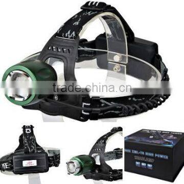Portable Aluminum Rechargeable Zoom Function Head Torch photo-6