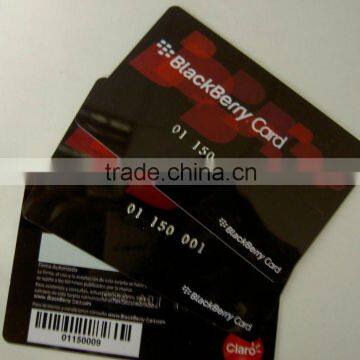 3.375"x2.125" Full color printing plastic glossy finish magnetic stripe card